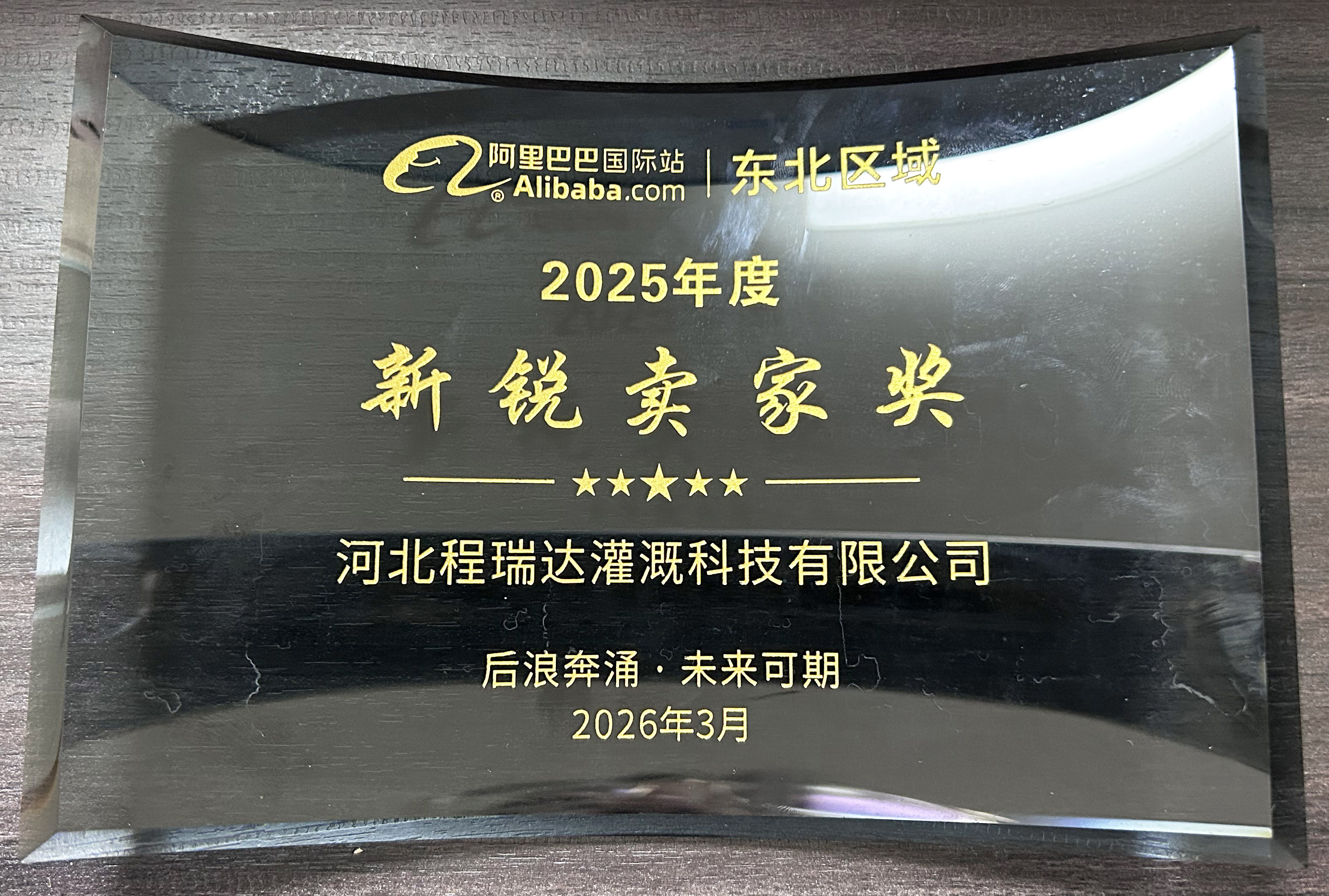 杭州程瑞达灌溉 | 荣获阿里国际站新锐卖家奖