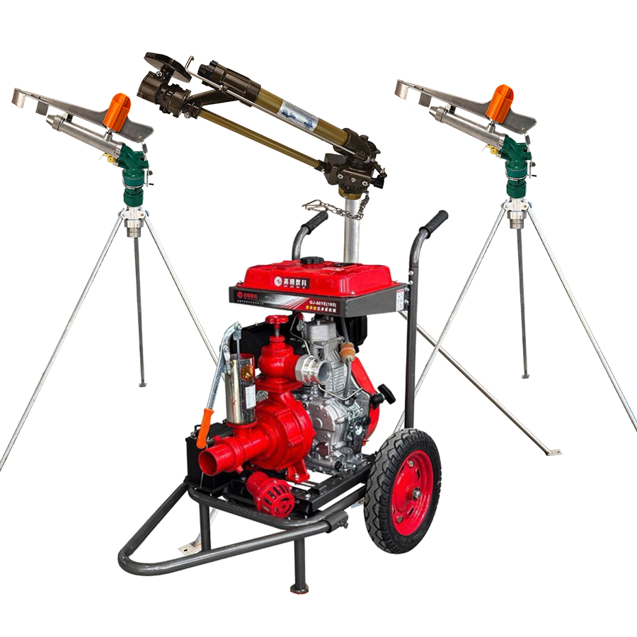 杭州一体式灌溉机组 全套喷枪水带配齐 抗旱浇地神器